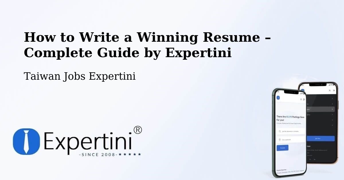 Resume Writing Guide for Job Seekers – Lienchiang - Lienchiang, Taiwan Jobs Expertini
